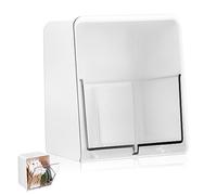 TOPBATHY Distributeur De -tiges Boîte De Rangement à Deux Compartiments Porte-Boules De Coton Organisateur pour Salle De Bain Ou Bureau