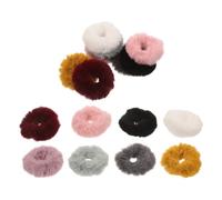TOPBATHY Élastique à Cheveux en Peluche Douce Pompon pour 16 Pièces Polyvalent et Extensible, Entraînements Femmes au Cuir Chevelu Sensible