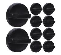 TOPBATHY Ensemble de 10 Pièces Cache Filtre à Air pour Tronçonneuse à Essence en Plastique Noir avec Écrous de Verrouillage et Vis pour Assemblage Rapide en Exploitation Extérieure