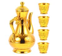 TOPBATHY Ensemble De Coupes à Offrandes Bouddhistes Petites En Plastique Réutilisable, Bouilloire Vintage Compact, Fournitures De Culte Pour Offrandes Domestiques