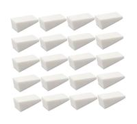 TOPBATHY Éponges Cosmétiques Lavables de Coin Blanches Lot de 48 Applicateurs de Maquillage Doux et Compatibles Nail Art pour Femmes