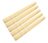 TOPBATHY Faciles à Remplacer 5 Pièces Manches en Bois de Hêtre Poignées Longues Couleur Kaki pour Outils de Jardinage Légers pour Houes, Pelles et Faucilles