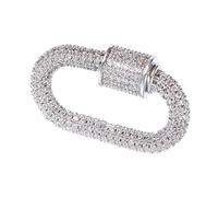 TOPBATHY Fermoir de Collier DIY en Métal Blanc K Connecteur Pratique pour Bijoux Fermeture Professionnelle Légère et Solide Accessoire pour Création et Réparation de Colliers