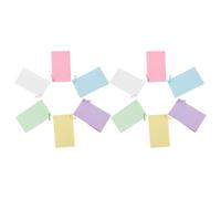 TOPBATHY Fiches de Révision Lignées sur Anneaux, 600 Fiches Colorées 6 Couleurs, 12 Blocs-notes Perforés avec Anneaux Métalliques, Cartes Mémoire pour École, Bureau et Maison