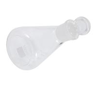 TOPBATHY Flacon Conique en Verre 100ml Large Ouverture pour Expérience Chimie en Laboratoire Éducatif pour Étudiants Matériel Scientifique Résistant la Chaleur