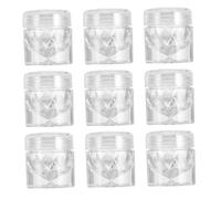 TOPBATHY Flacons de Poudre Correctrice Vides Rechargeables Légers et Pratiques Lot de 10 en Plastique et Verre Rangement Maquillage Simple pour Voyage ou Présent