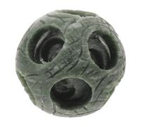 TOPBATHY Globe de Pierre Chinois Sculpté Multicouche Vintage 53mm Sphère Feng Shui Décorative en Pierre Verte pour Bureau et Décoration Intérieure