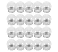 TOPBATHY Globes d'Eau Ronds en Plastique 150 Ml, Lot de 20 Boules à Neige Vides à Remplir, Accessoires DIY pour Décoration Intérieure et Rangement de Petits Objets