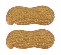 TOPBATHY Grand Décor de Cacahuète Artificielle Finition Mate 2 Pièces en Plastique Textures Définies pour Présentations Créatives et Vitrines de Vente