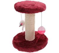TOPBATHY Griffoir Vertical pour Chaton Confortable et Résistant en Sisal et Peluche Cloche, Design Équilibré pour Usage Intérieur et Jeu Actif Couleur Aléatoire