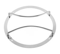 TOPBATHY Grille de Protection pour Haut-Parleur de 8 Pouces en Fer Argenté, Couverture Ronde pour Caisson de Basse, Protection Complète et Préservation Qualité Sonore, Usage Voiture