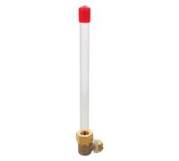 TOPBATHY Jauge Cuve Fioul en Acrylique Haute Transparence Indicateur de Niveau Liquide Précis pour Chaudière et Réservoir D'eau, Facile à Installer, Sécurité Renforcée