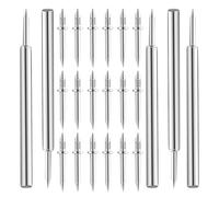 TOPBATHY Kit Clous Double Tête pour Plinthes 100 Pièces, Clous Invisibles Galvanisés sans Soudure avec Filetage Simple, Fixation Solide pour Panneaux Acoustiques et Cadres de Porte,