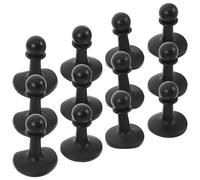 TOPBATHY Kit de 12 Arceaux de Tente Légers en Aluminium Noir Barres de Support Extensibles pour Camping et Randonnée Accessoires de Structure de Tente Résistants au Vent et Faciles à