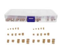TOPBATHY Kit de 300 Inserts Filetés Moletés en Laiton Thermosoudables Assortiments M2/ /M3/M4/M5/M6/1/4-20 Écrous Encastrés pour Plastique Compatibles Impression 3D et Composants