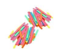 TOPBATHY Kit de Bâtonnets Géométriques en Plastique 100pcs pour Maternelle et École, Outil Polyvalent pour Apprendre Formes, Angles et Relations Triangulaires Maison