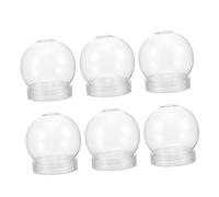 TOPBATHY Kit De Boules À Neige 6 Pièces Bouteilles De Bonbons en Plastique pour Adultes Garçons Et Filles Merci Boules À Neige 150 ML
