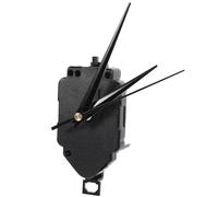 TOPBATHY Kit de Remplacement D'horloge Mécanisme Pendule Noir en Plastique, Haute Précision, Arbre de 12mm, pour Réparation et Installation Facile sur Panneaux de 2-3mm