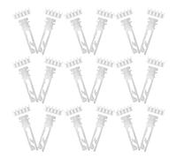TOPBATHY Kit de Réparation 18 Sets Tiges et Engrenages pour Stores Verticaux en Plastique Blanc Compatibles pour Rideaux de Chambre et Maison