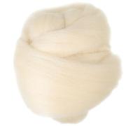 TOPBATHY Laine à Feutrer 100G Rouleau Laine Cardée Naturelle pour Feutrage Pratique et Loisirs Créatifs Matériel de Feutrage Soi-Même pour Décoration et Bricolage