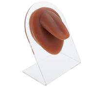 TOPBATHY Langue Silicone pour Pratique de Piercing Outil Enseignement Portable Réaliste Texture Douce de Peau pour Affichage de Bijoux Entraînement Au Perçage