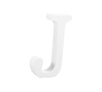 TOPBATHY Lettre J Bois Décoration Murale Alphabet Bois pour Maison Fêtes Blanche