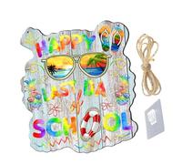 TOPBATHY Liste De Lunettes Et De Pantoufles Devant Faire Sauter Des Palmiers Côtier Signe De Bienvenue à La Maison Enseignes Néon Pour La Décoration Murale Plage Nautique Planches Bois