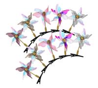 TOPBATHY Lot de 10 Barrettes à Cheveux pour Fille de Moulin à Vent à Paillettes Laser Accessoires Multicolores Clips Décoratifs pour Coiffures Danse et Usage Quotidien