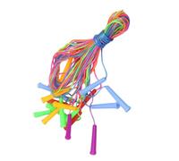 TOPBATHY Lot de 10 Cordes à Sauter en PVC Haute Résistance Poignées en Plastique Longueur Plus de 2 Mètres Cordes de Fitness pour Garçon et Filles Éducatif d'Éveil Couleur Aléatoire