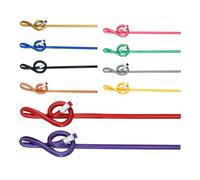 TOPBATHY Lot de 10 Crayons en Plastique de Note de Musique Couleurs Assorties Crayons Scolaires pour Élèves et Enseignants Fournitures de Bureau et Papeterie de Rentrée Scolaire Examens