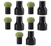 TOPBATHY Lot de 10 Éponges à Maquillage Champignon Double Usage, Éponge Cosmétique Non Latex, Couleur Vert Matcha, pour Application Fond de Teint Sec ou Humide, Adaptées aux Peaux