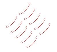 TOPBATHY Lot de 10 Mâts de Bannière Portables Rouges 24 Cm en Plastique, Mini Porte-drapeaux Légers et Compacts pour Drapeau de Marketing, Événements Sportifs et Fêtes, Faciles à