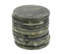 TOPBATHY Lot de 10 Palettes Support pour Extensions de Cils en Pierre Minérale Verte Plateau Anti-Débordement pour Colle à Cils Accessoires Hygiéniques pour Pose Précise à Domicile Salon