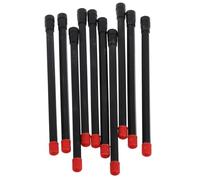 TOPBATHY Lot de 10 Rallonges de Valve Pneumatique en Plastique 125 Mm Noir, Extension Droite pour Buse de Tige de Valve, Adaptateur Gonflage Pneus Voiture, Moto, Vélo, Outil pour