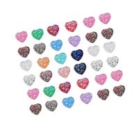 TOPBATHY Lot de 100 Autocollants Décoratifs en Résine Cœur 12 MM Strass Multicolores Résistants à la Chaleur pour DIY Couture Scrapbooking et Décoration Saint-Valentin