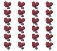 TOPBATHY Lot de 100 Mini Rivets en Alliage Forme Cœur Rouge 6 MM pour Vêtements et Chaussures de Poupée DIY Accessoires Décoratifs Solide pour Fournitures Artisanales de Poupée