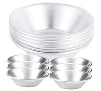 TOPBATHY Lot De 12 Moules À Ronds En Métal Multifonctions Pour Gâteaux Puddings Gelées