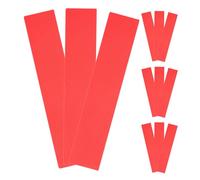 TOPBATHY Lot de 12 Set de Marqueurs de Terrain de Sport Rectangulaires en PVC Rouge Tapis de Marquage Plat pour Football Tennis et Entraînement Extérieur Indicateurs de Lignes Précises