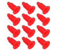 TOPBATHY Lot de 12 Supports de Pied Universels Rouges pour Balances Électroniques 30 Kg, Pieds Antidérapants en Plastique, Accessoires de Remplacement Stables Cuisine, Entrepôt et Atelier