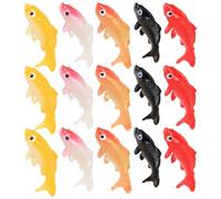 TOPBATHY Lot de 15 Poissons Artificiels en PVC Forme de Carpe Décorative pour Aquarium, Léger, Solide et Réaliste pour Créer Un Décor sous-Marin Naturel