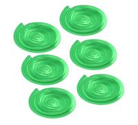 TOPBATHY Lot de 18 Décorations Suspendues Spirale en PVC, Ornement Hawaïen Vert, Pendentif de Fête pour Salon et Fête d'Été
