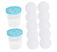 TOPBATHY Lot De 2 Absorbeurs D'Humidité Pour Salle De Déshumidification Seau En Plastique Transparent