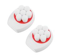 TOPBATHY Lot de 2 Brosses Exfoliantes Visage en Silicone à Double Face Poignée Courte, Design Ergonomique pour Nettoyage Manuel et Placement Vertical Pratique