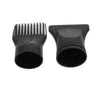 TOPBATHY Lot de 2 Embouts Universels pour Sèche-Cheveux Salon - Embout Plat et Peigne en Plastique Solide - Accessoire Coiffure Compatible Multiples Modèles - Brushing et Mise Cheveux