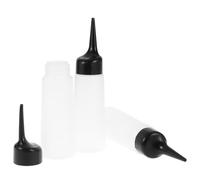 TOPBATHY Lot de 2 Flacons Teinture Cheveux 150ml Blanc en Pp Rechargeables Embout Facile à Presser pour Salon de Coiffure
