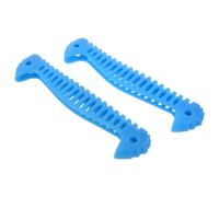 TOPBATHY Lot de 2 Protège-Lames Élastiques pour Patins à Glace, Protection TPE Extensible, Taille 255, Bleu Ciel, Accessoire Essentiel pour Patinage Artistique et Hockey sur Glace, Adapté