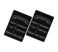 TOPBATHY Lot de 2 Tableaux Noirs Double Face en Bois 21X29 CM Tableau Scolaire Réutilisable pour Maternelle et Cours Préparatoire Panneau Commémoratif Photo pour Rentrée et Souvenirs