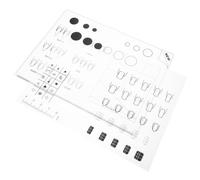 TOPBATHY Lot de 2 Tapis de Nail Art en Silicone Réutilisables - Planche D’entraînement pour Manucure Professionnelle - Surface Lisse pour Stamping et Dessin - pour Pose Gel et Acrylique,