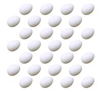 TOPBATHY Lot de 28 Œufs de Pigeon Simulés en Plastique Blanc pour Nid, Effet Plus Vrai Que Nature, Induisent L'éclosion, pour Usage Domestique
