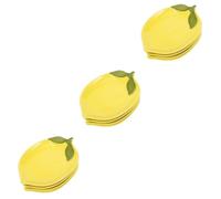 TOPBATHY Lot De 3 Assiettes À Citron Bols En Céramique Bols À Soupe En Forme De Citron Bols À Riz En Céramique Robustes Et Lisses 4 Pièces X 3